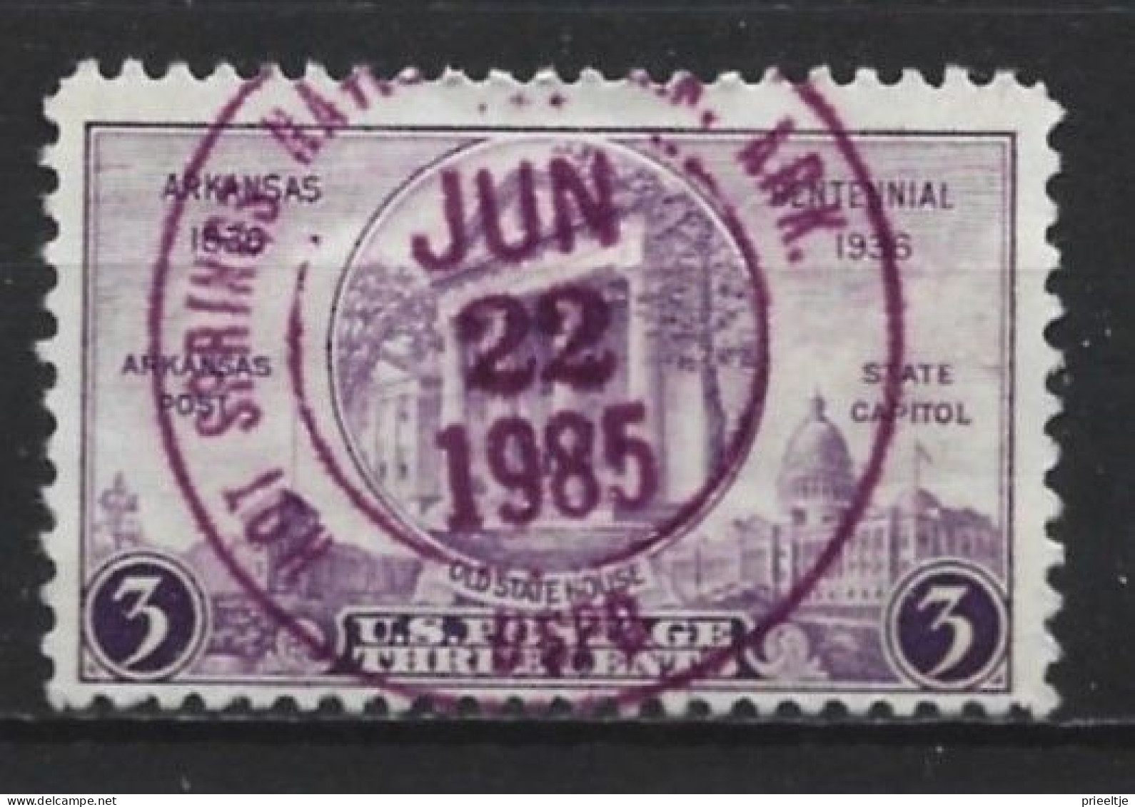 U.S.A. 1936   The State Of Arkansas  Y.T. 348  (0) - Used Stamps