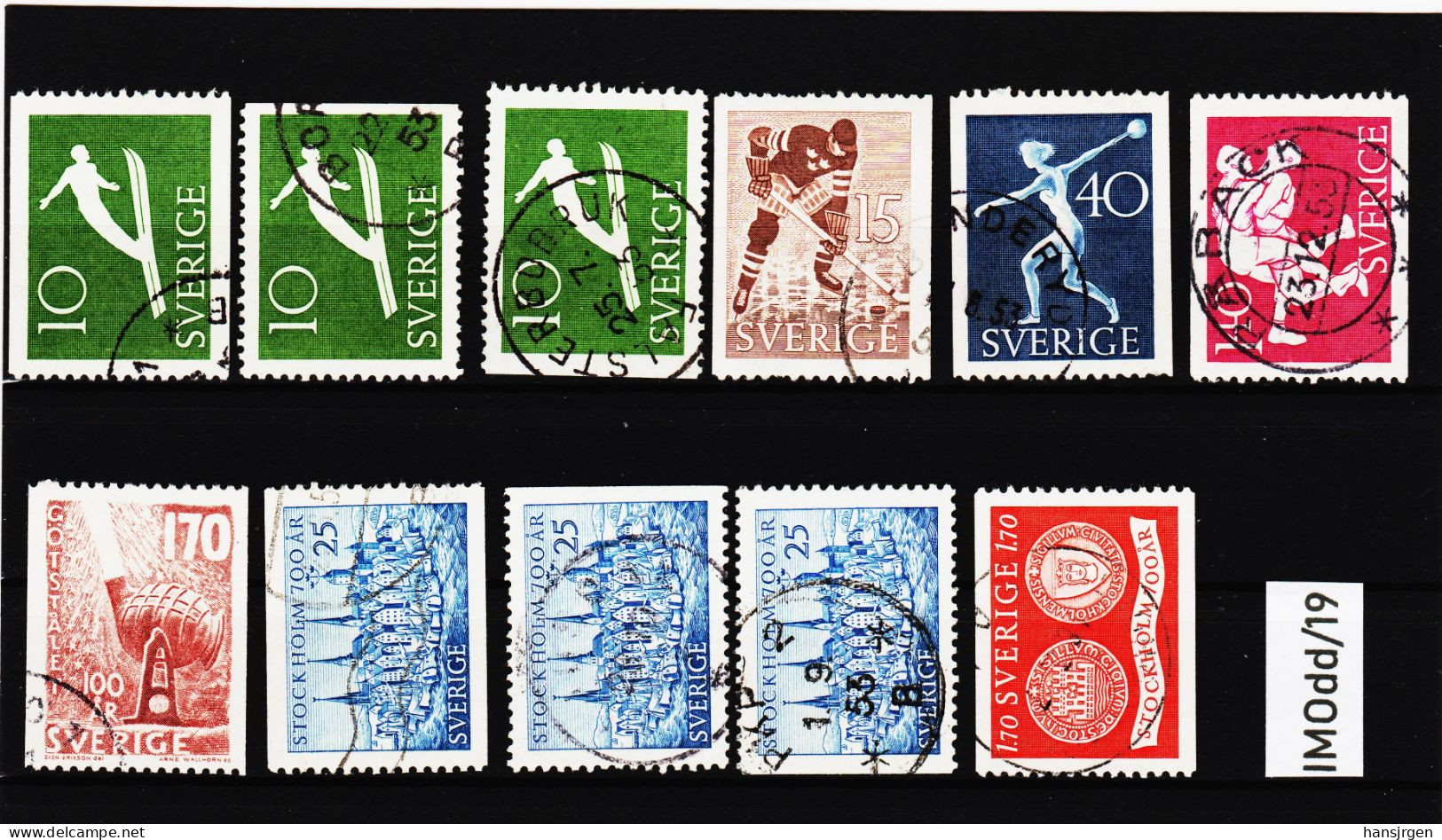 IMOdd/19 SCHWEDEN 1953  Michl 379/84 Used / Gestempelt SIEHE ABBILDUNG - Used Stamps