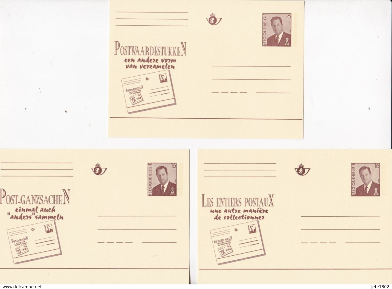 PostwaardestukkeN - Les Entiers PostauX - Post-ganzsacheN - Tarjetas 1951-..