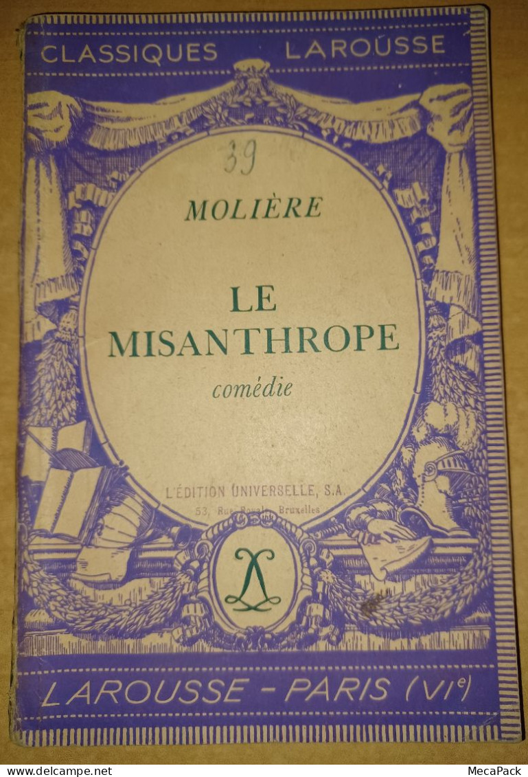 Molière - Le Misanthrope - Classiques Larousse - Félix Guirand (1936) - Franse Schrijvers