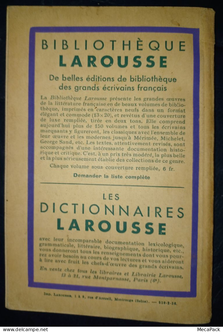 Molière - Le Misanthrope - Classiques Larousse - Félix Guirand (1936) - Autores Franceses
