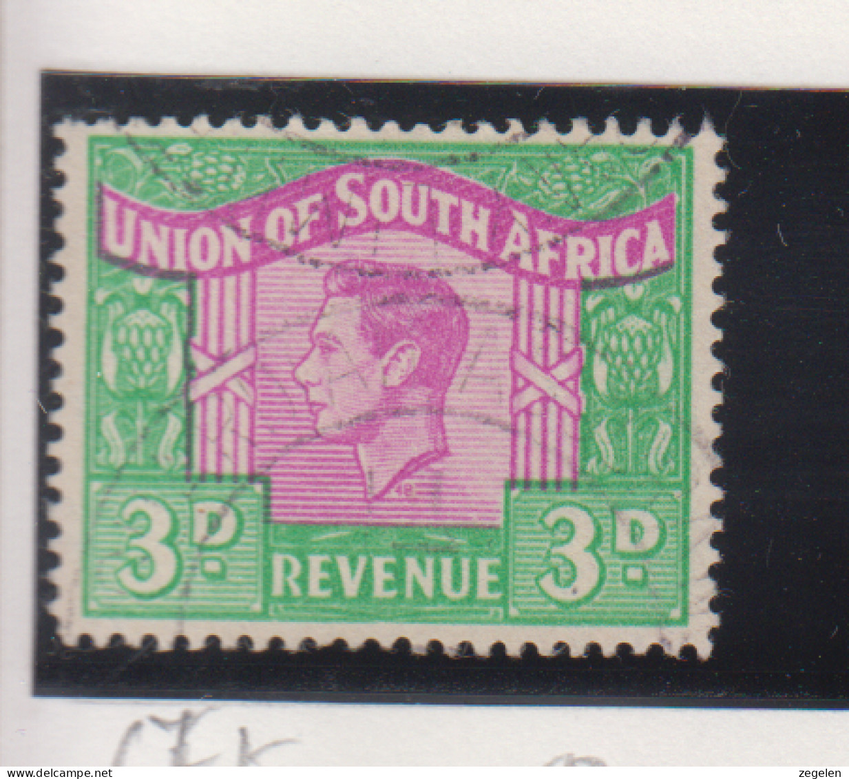 Zuid-Afrika Fiskale Zegel(revenue) Cat. J Barefoot: Revenue JAAR 1948 Nr 67 Engelse Tekst - Andere & Zonder Classificatie