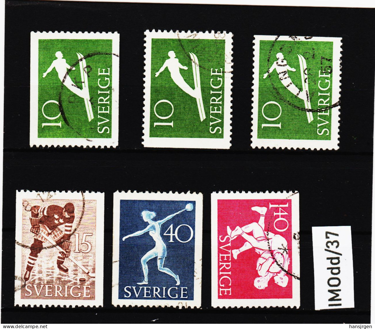 IMOdd/37 SCHWEDEN 1953  Michl 379/82 Used / Gestempelt SIEHE ABBILDUNG - Used Stamps