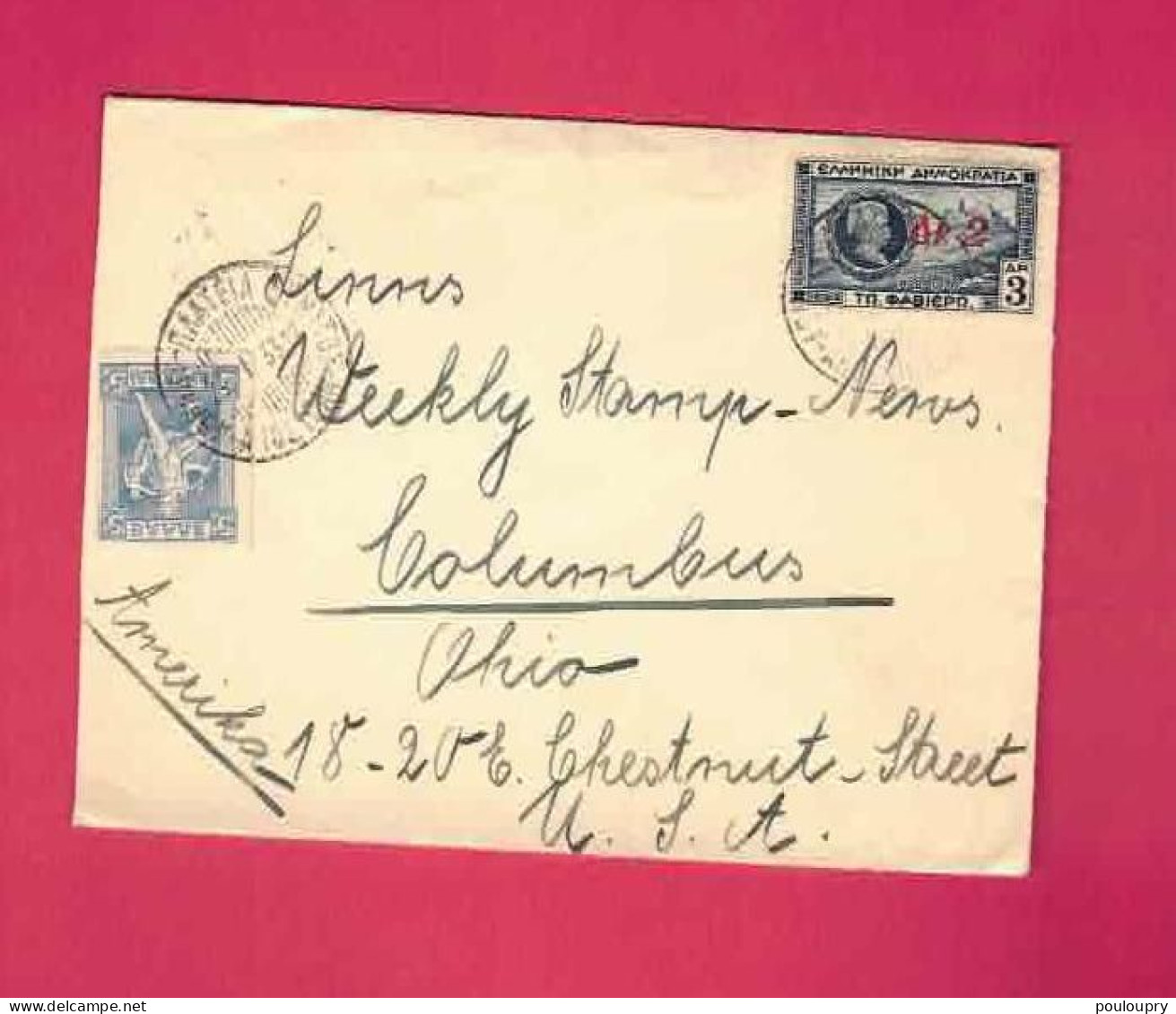 Lettre De 1933 Pour Les USA EUAN - YT N° 192 Et 396 - Covers & Documents