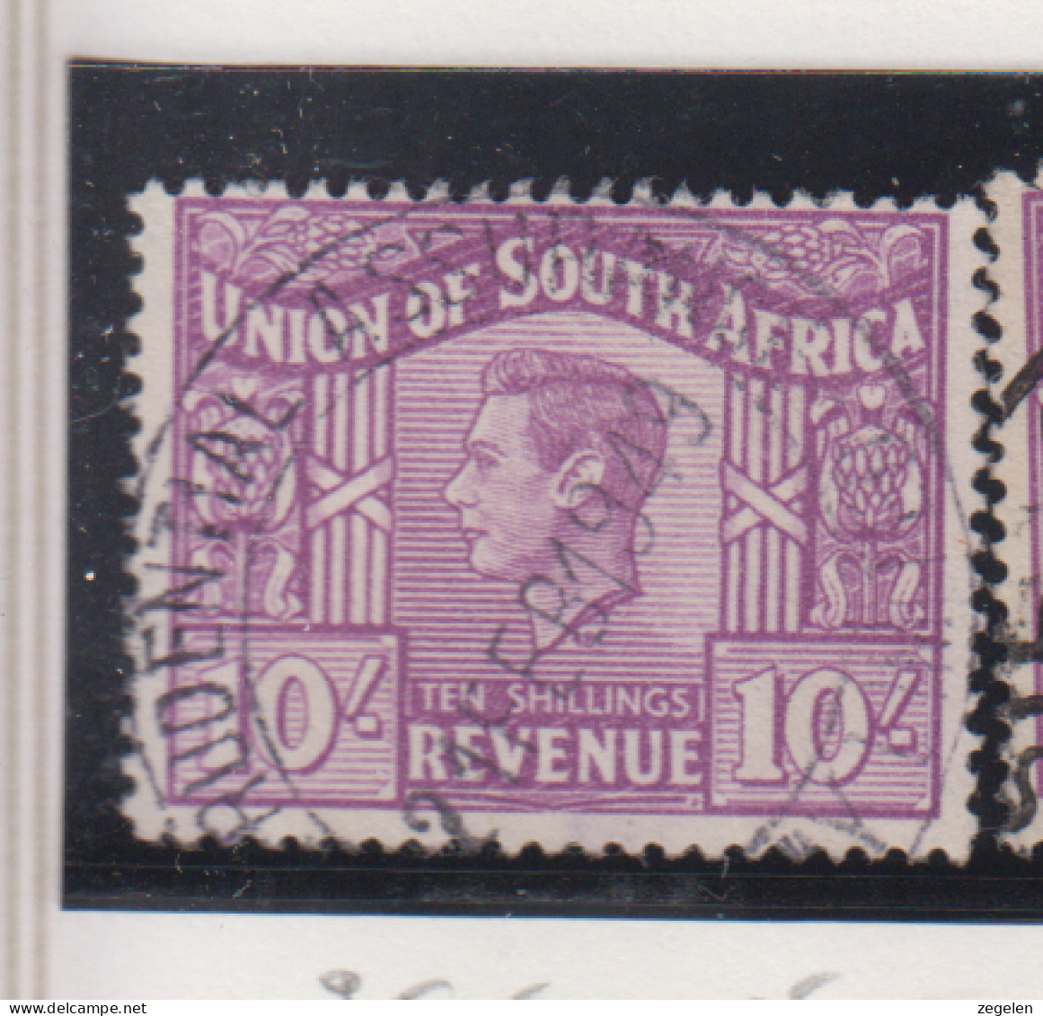 Zuid-Afrika Fiskale Zegel(revenue) Cat. J Barefoot: Revenue JAAR 1948 Nr 75 Engelse Tekst - Andere & Zonder Classificatie