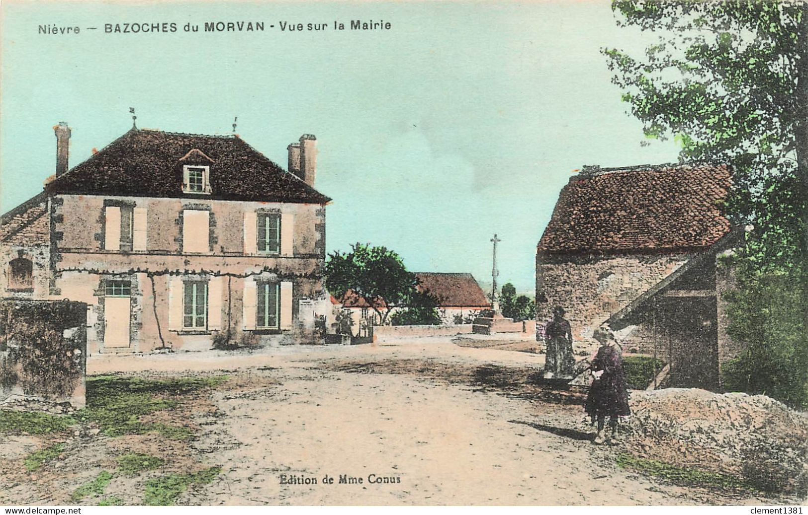 Bazoches En Morvan Vue Sur La Mairie Edition De Mme Conus - Bazoches