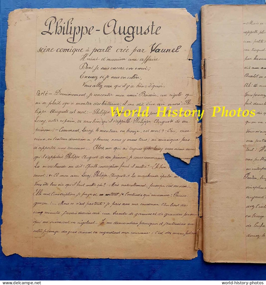 Cahier De Chansons Début XXe écrit Au Fort De FROUARD - Soldat Alphonse MARLIN - Chanson Patriotique Musique Militaire - Documenti