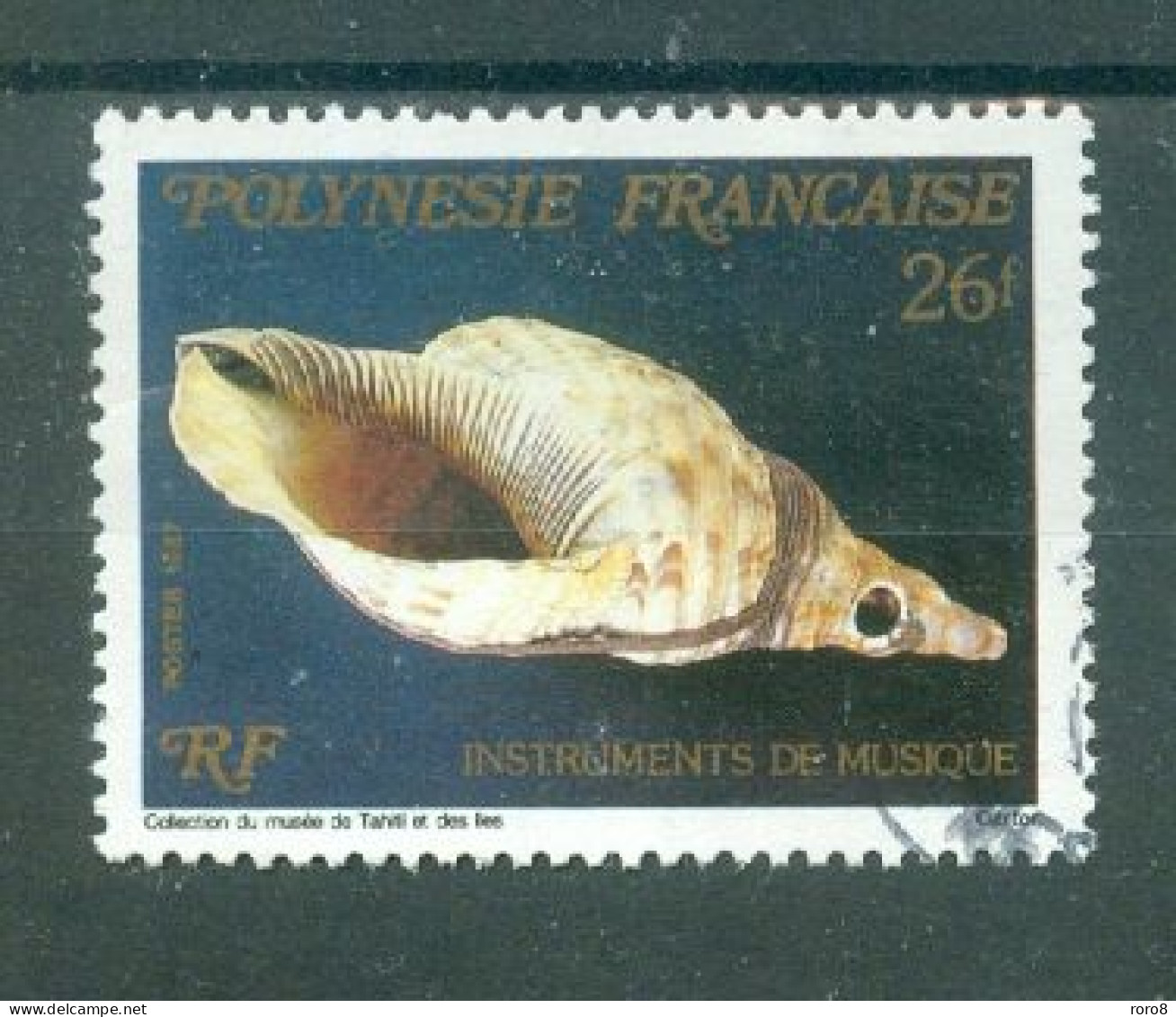 POLYNESIE - N°283 Oblitéré - Instruments De Musique Polynésiens. - Used Stamps