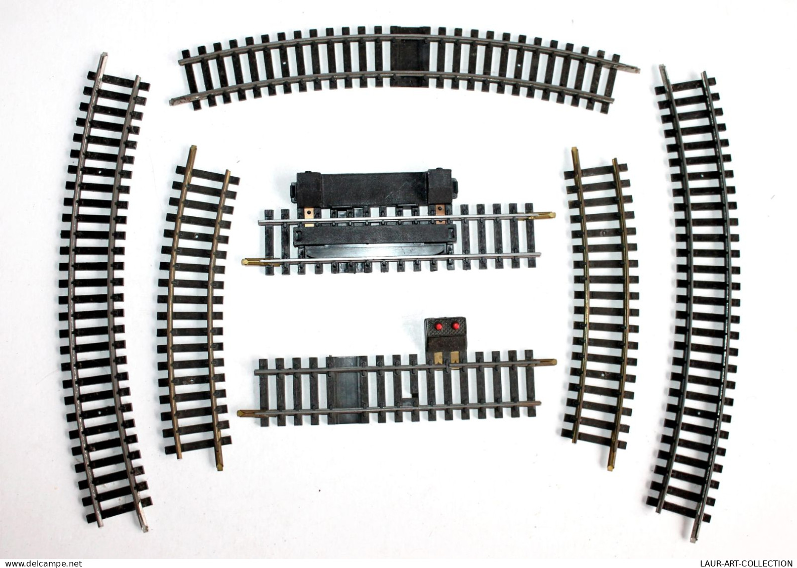 JOUEF HO 7 RAIL 2 COUPURE 1 DECROCHAGE, 4 COURBE 2 N°870 R=385mm R=15' & 2 R=325, MODELISME FERROVIAIRE TRAIN (2105.264) - Track