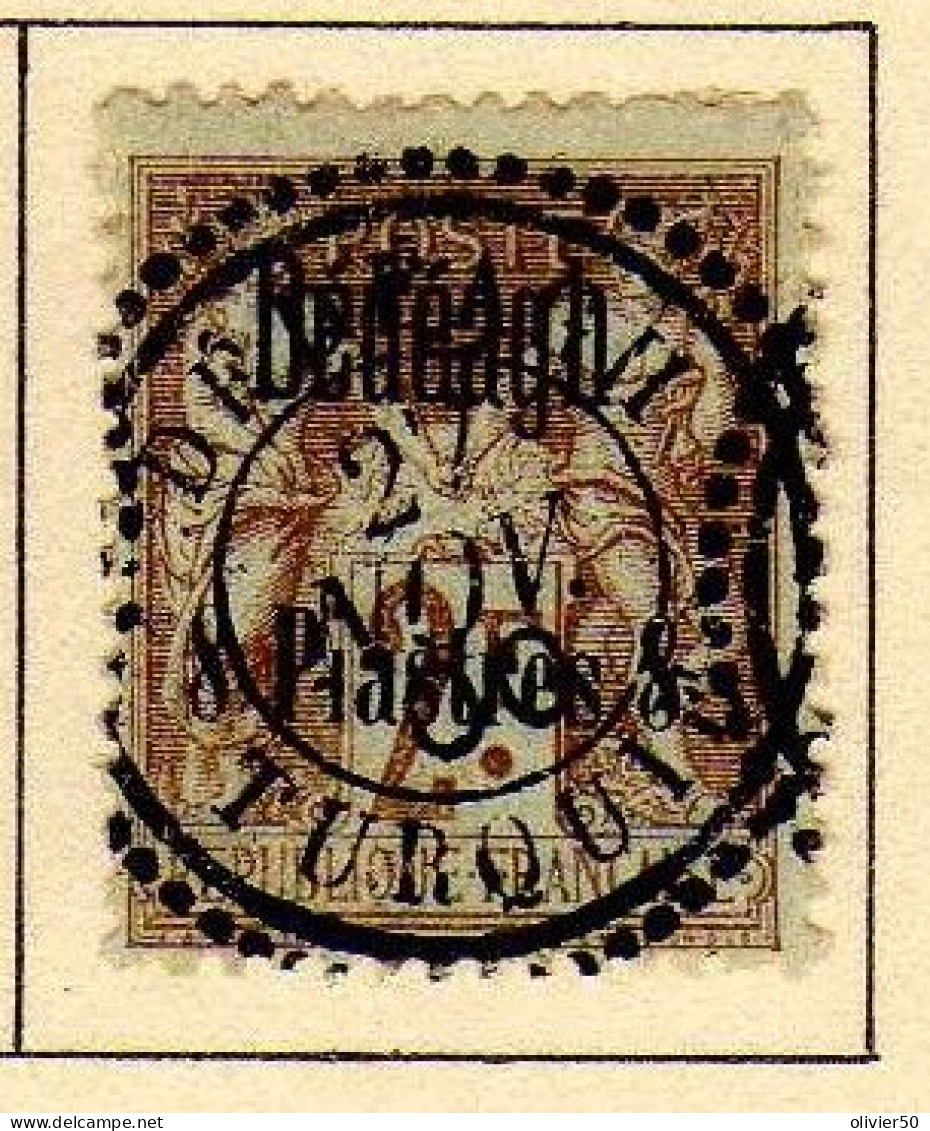 Dedeagh (1893-1900) -   8 Pi. Sur 2 F.  Oblitere - Used Stamps