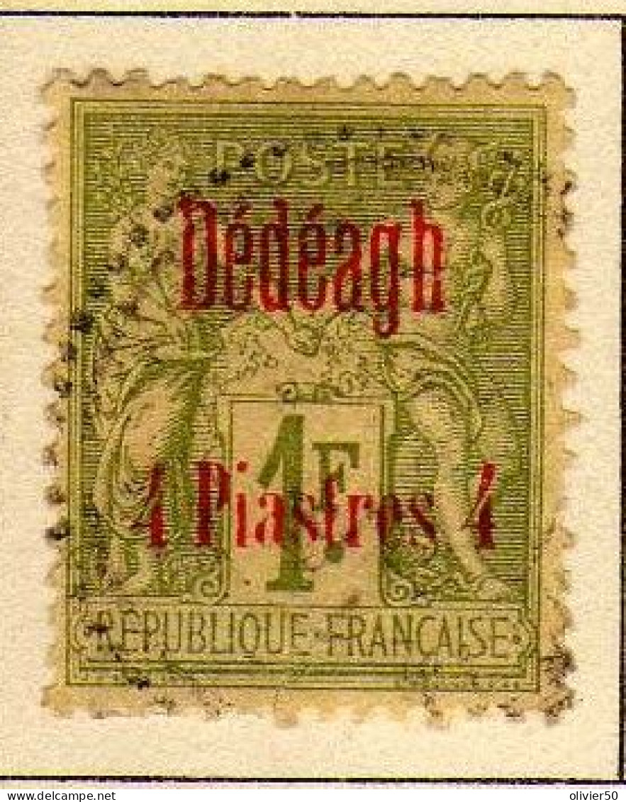 Dedeagh (1893-1900) -   4 Pi. Sur 1 F.  Oblitere - Gebraucht