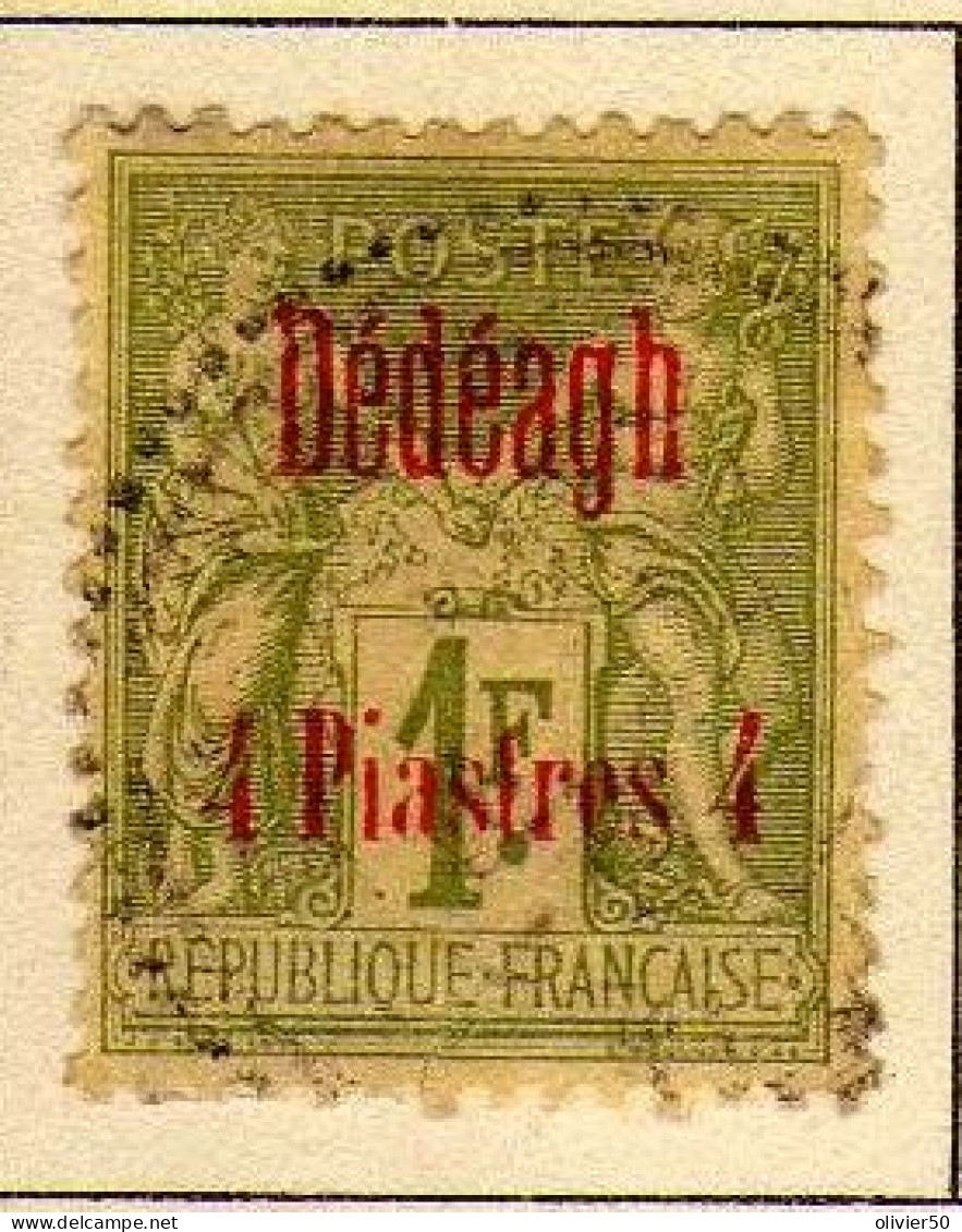 Dedeagh (1893-1900) -   4 Pi. Sur 1 F.  Oblitere - Used Stamps