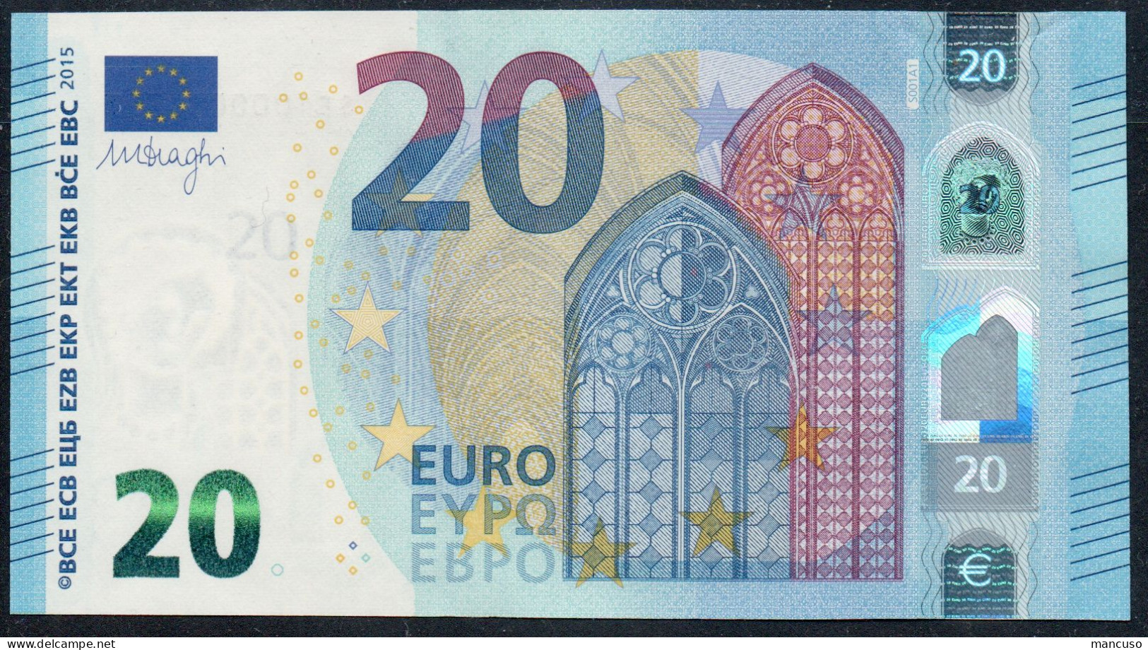 VERY RARE € 20  S001 A1 SF10000  UNC - 20 Euro