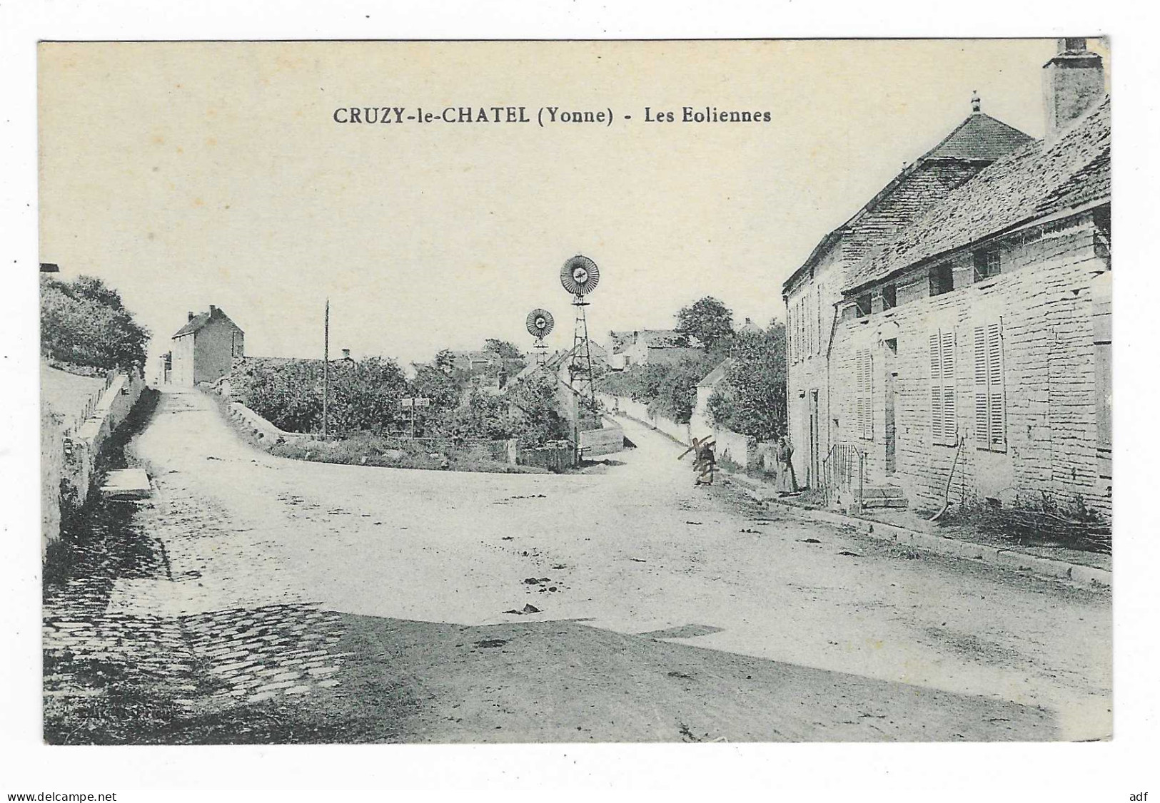 CPA CRUZY LE CHATEL, LES EOLIENNES, YONNE 89 - Cruzy Le Chatel