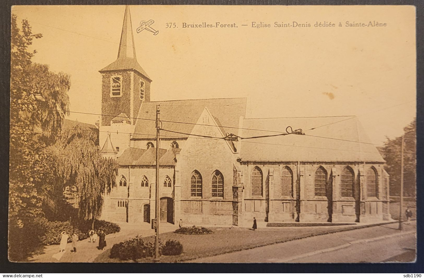Bruxelles-Forest - Eglise Saint-Denis Dédiée à Sainte-Alène (Clichés Ed. H. Van Acker, Uccle, N. 375), Non Circulée - Forest - Vorst