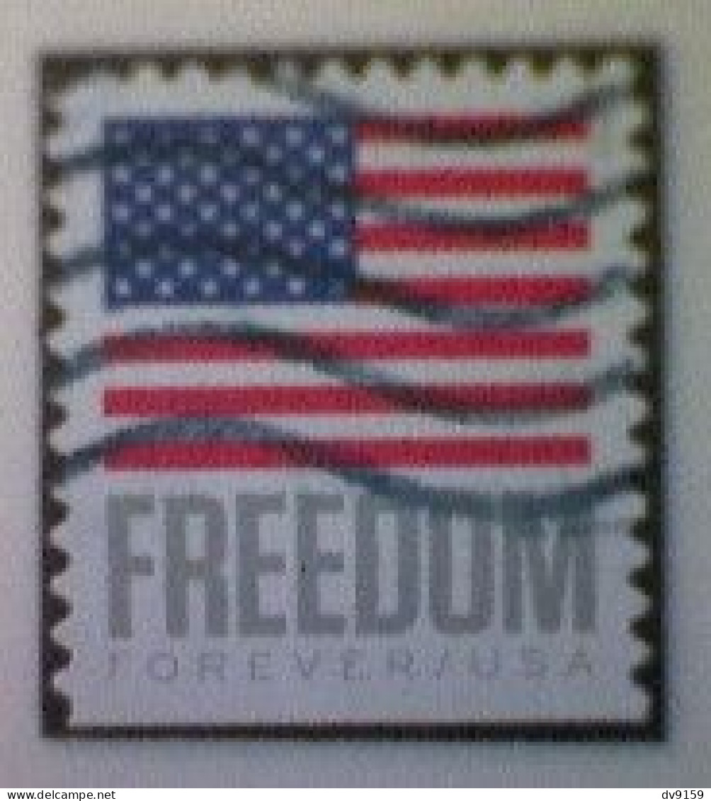 United States, Scott #5790, Used(o) Booklet, 2023, Flag Definitive: Freedom Flag, (63¢) Forever - Gebraucht