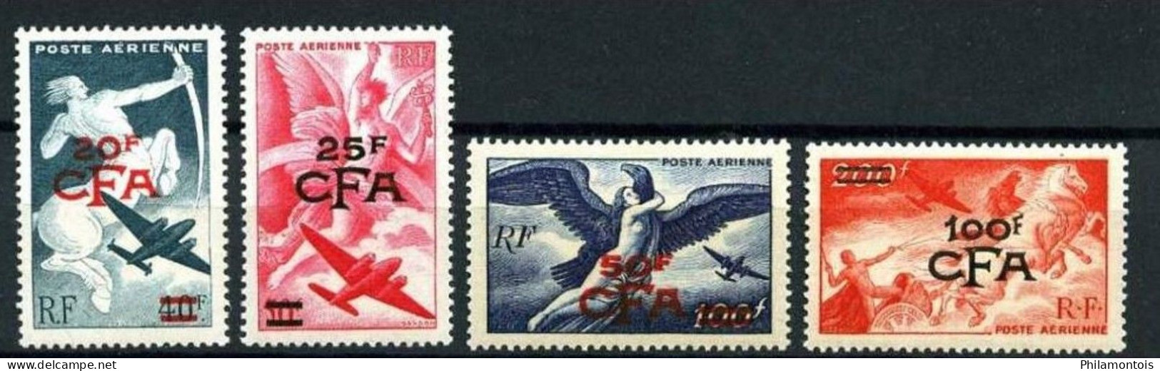 P.A. 45 / 48 - Série Mythologique - Neufs N* - Cote : 42 Eur. - Très Beaux. - Airmail