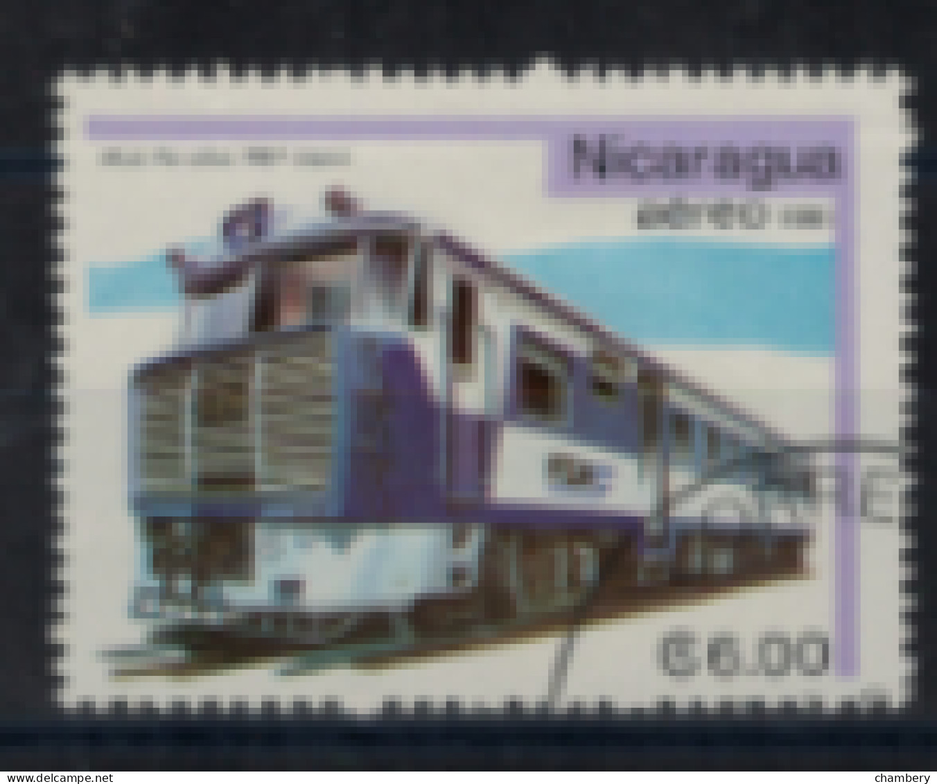 Nicaragua - PA - "Rétrospective Des Chemins De Fer : Autorail 1967" - T. Oblitéré N° 972 De 1981 - Nicaragua