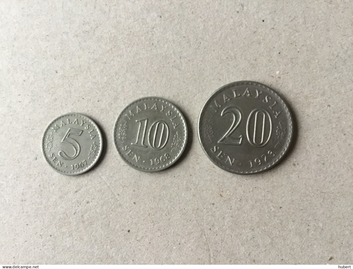 Malaysia 5 Sen 1967-10 Sen1968-20 Sen 1973 - Malaysie