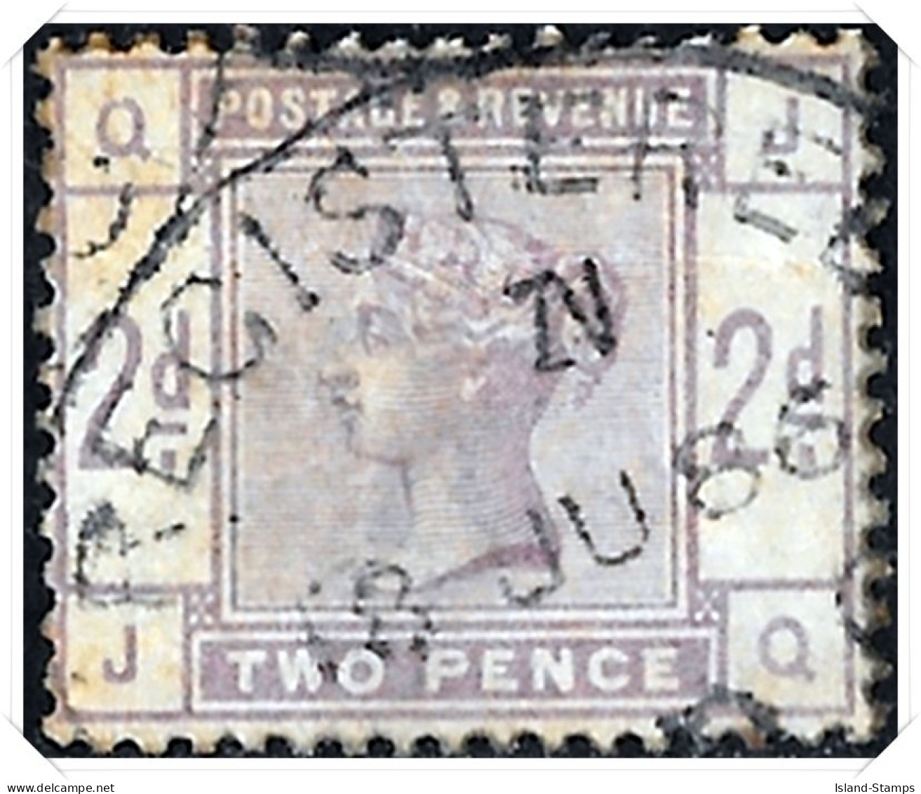 QV 1883 SG189 2d Lilac Used - Usados