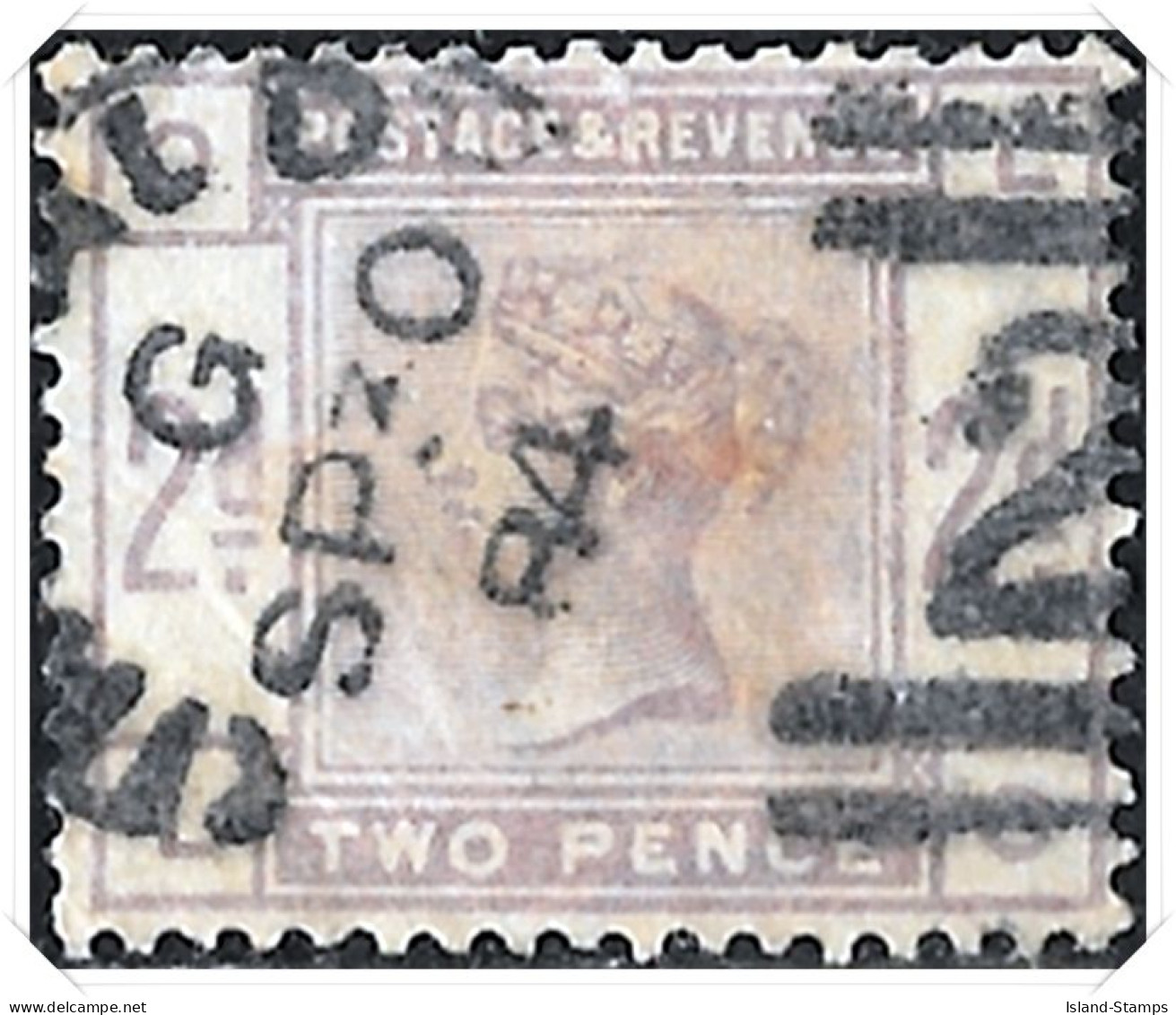 QV 1883 SG189 2d Lilac Used - Gebraucht