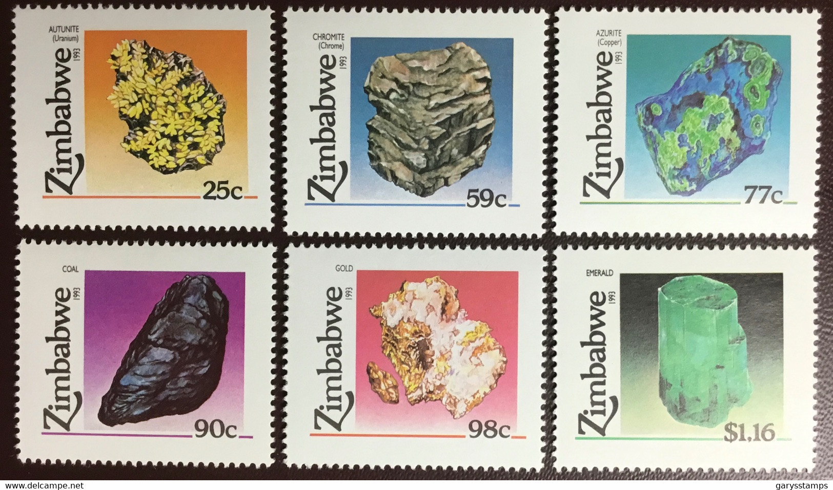 Zimbabwe 1993 Minerals MNH - Zimbabwe (1980-...)