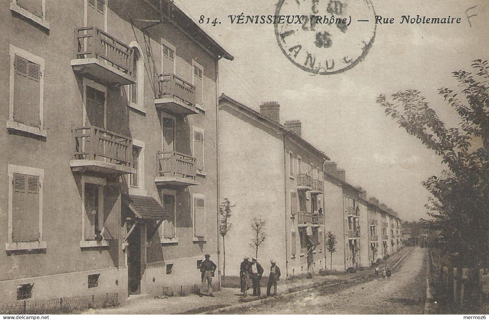 69 VENISSIEUX RHONE – Rue Noblemaire Carte Rare Animée 1935 - Vénissieux