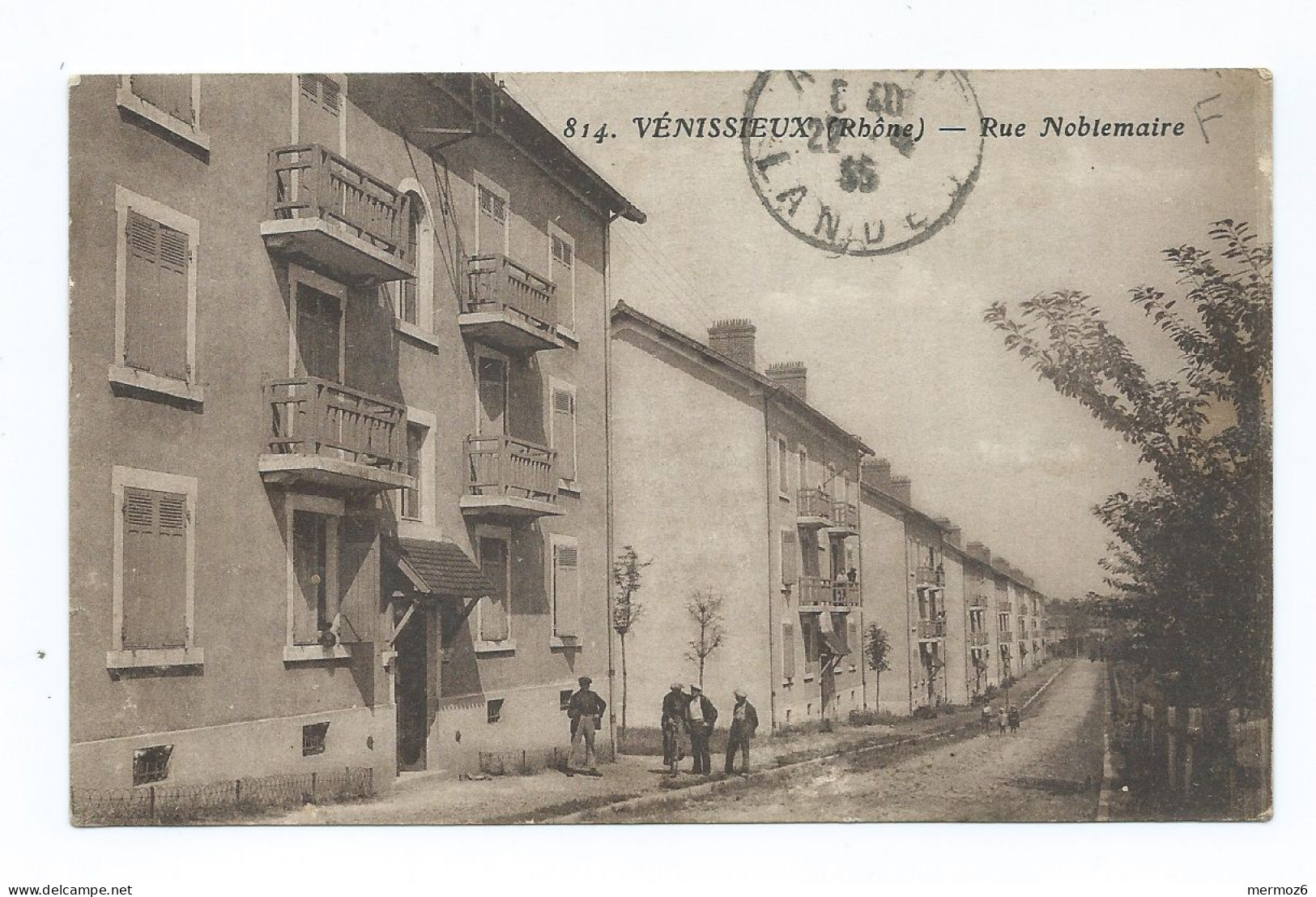 69 VENISSIEUX RHONE – Rue Noblemaire Carte Rare Animée 1935 - Vénissieux