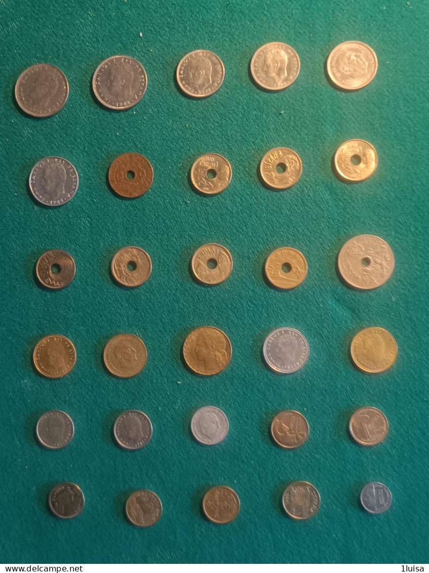 Spagna  30 Monete Originali Differenti Per Data - Sammlungen