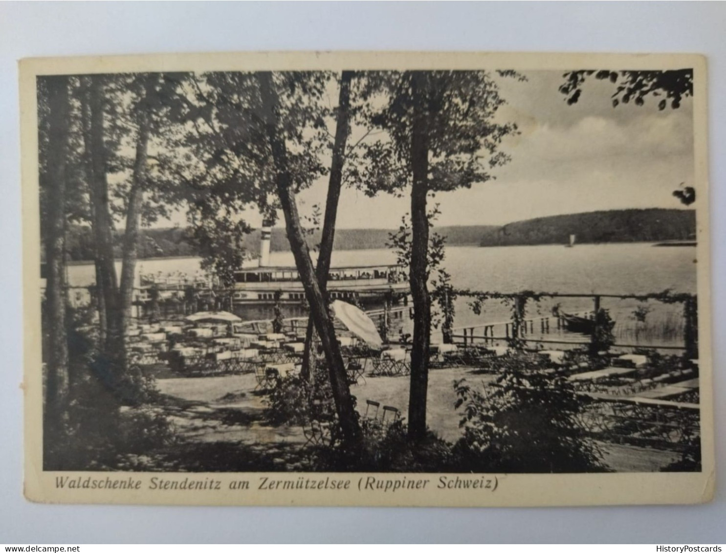 Waldschenke Stedenitz Am Zermützelsee, Ruppiner Schweiz, Ausflugsdampfer, 1942 - Neuruppin