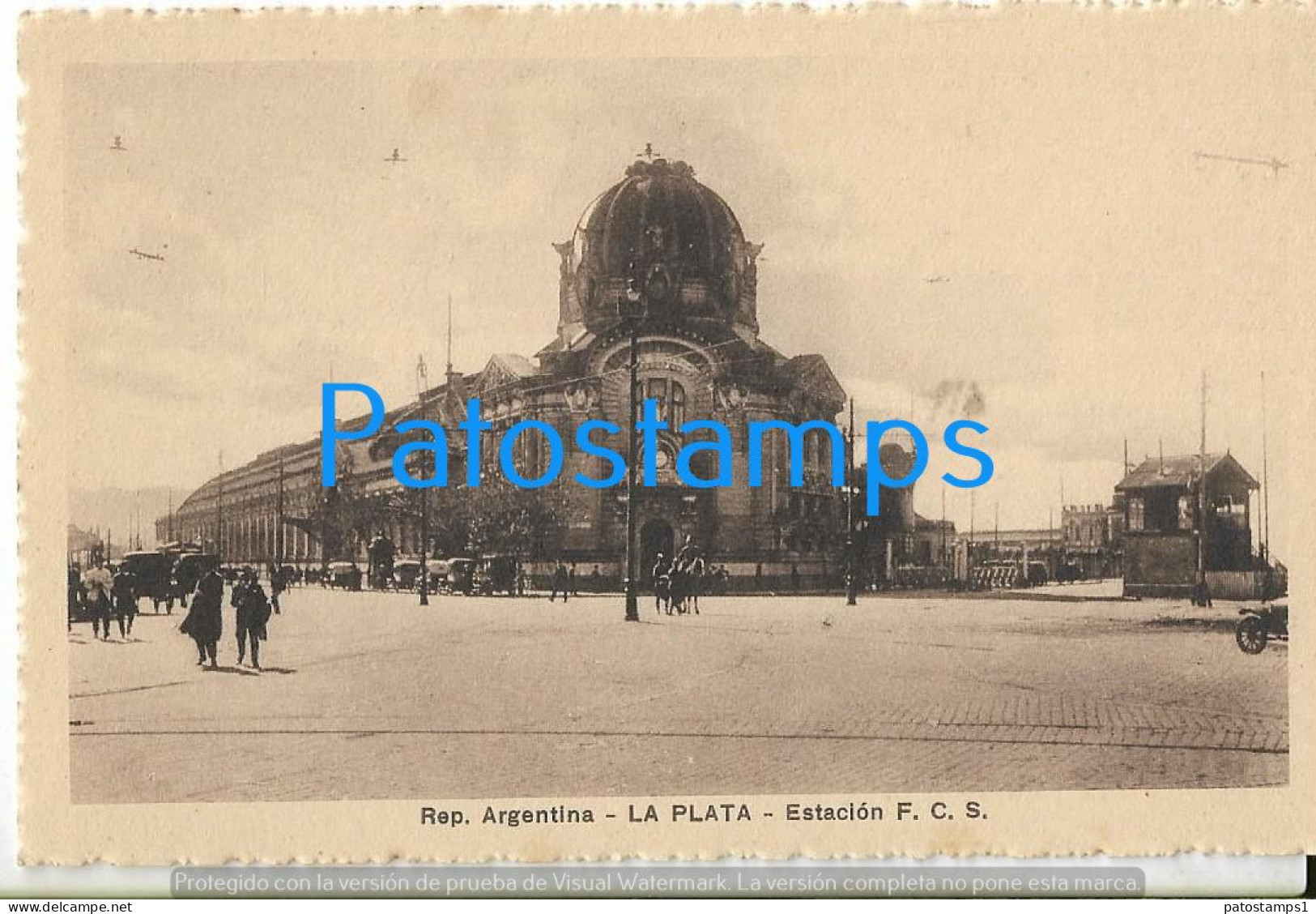 223658 ARGENTINA BUENOS AIRES LA PLATA SATION TRAIN ESTACION DE TREN POSTAL POSTCARD - Argentine