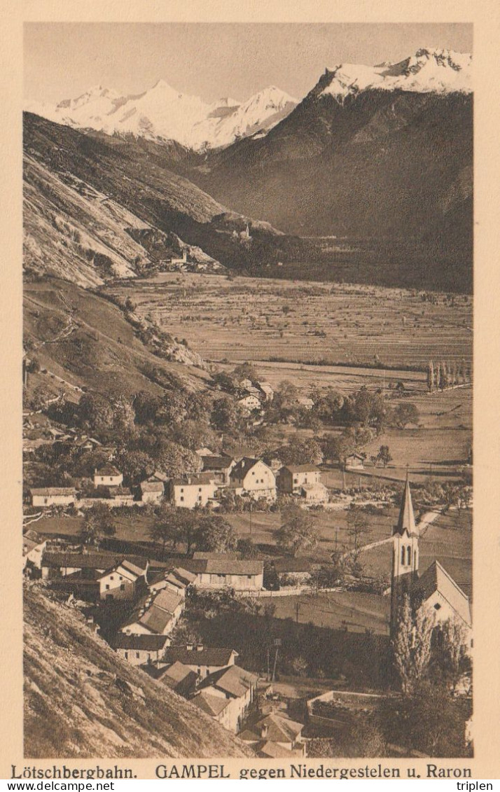 Gampel Gegen Niedergestelen U. Raron - Lötschbergbahn - Gampel-Bratsch