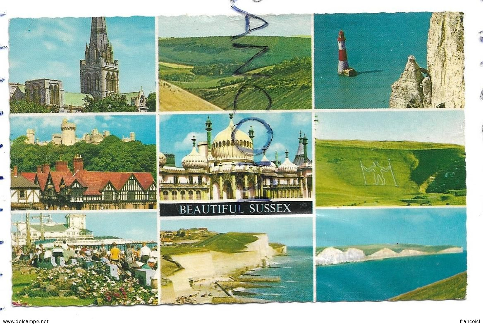 UK. Sussex. Carte Mosaïque - Chichester