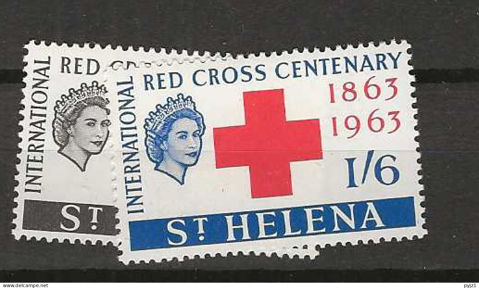 1963 MH Saint Helena Mi 161-62 - Saint Helena Island