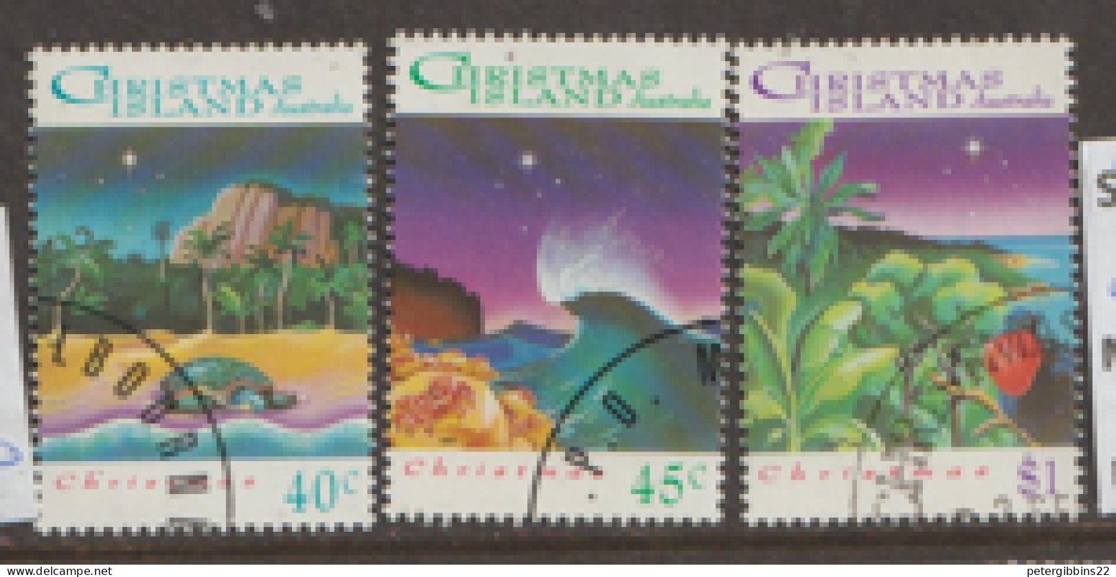 Christmas  Islands  1992   SG 352-4   Christmas  Fine Used - Christmas Island