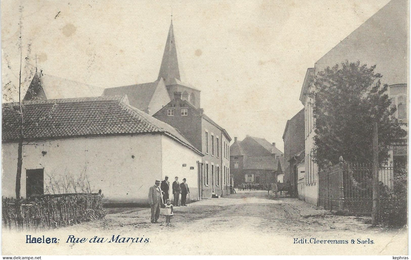 HAELEN - HALEN : Rue Du Marais - VARIANTE PEU COURANTE - Cachet De La Poste 1904 - Halen