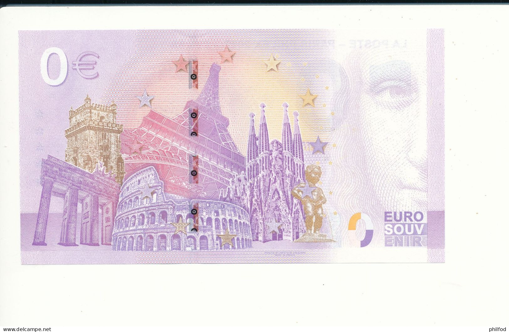 Billet Touristique  0 Euro  - LA POSTE - PARIS PHILEX 2022 - CERES -  2022-1 -  UEZT -  N° 656 - Billet épuisé - Altri & Non Classificati