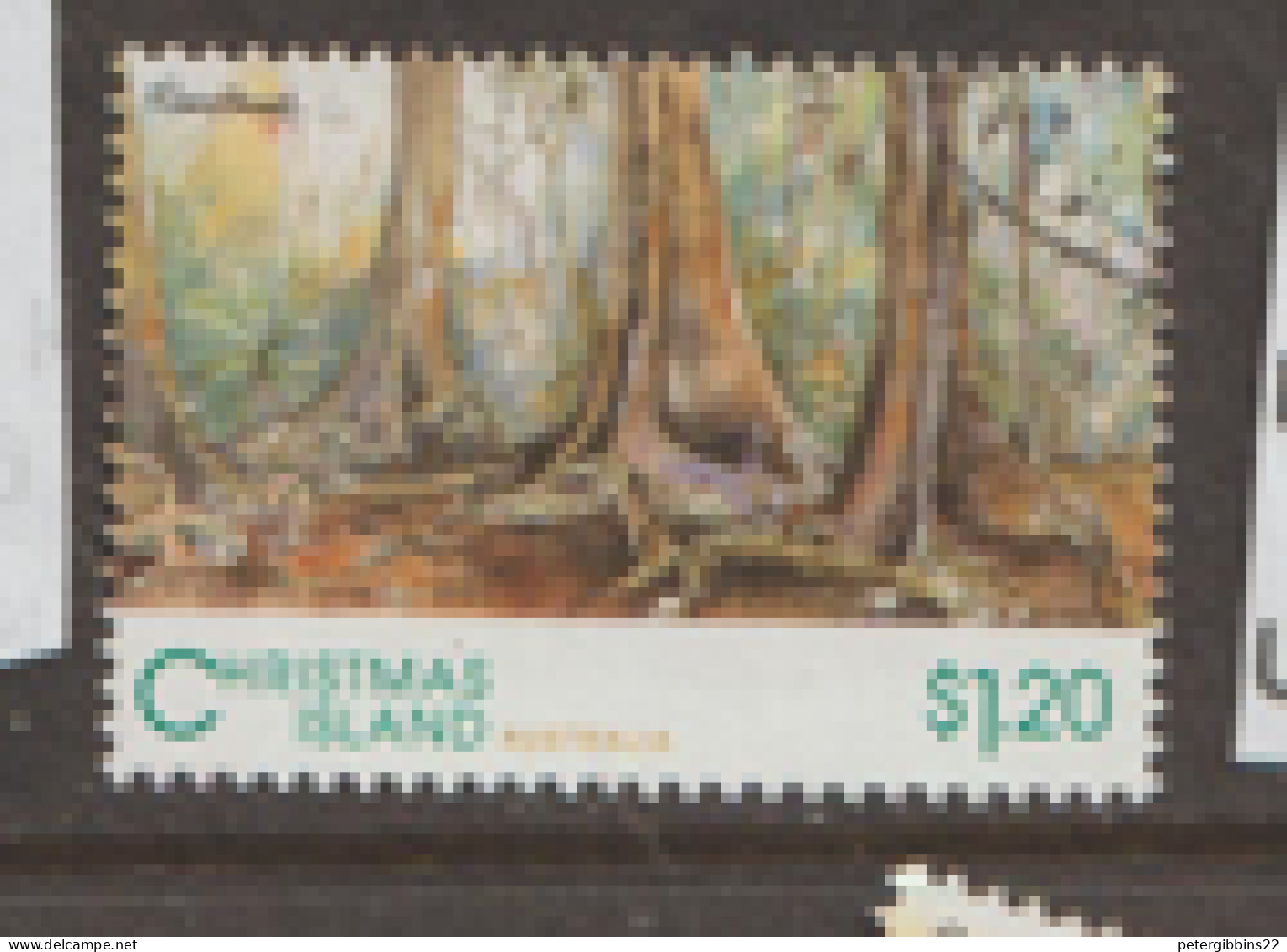 Christmas  Islands  1992   SG 381  Rain Forest    Fine Used - Christmas Island