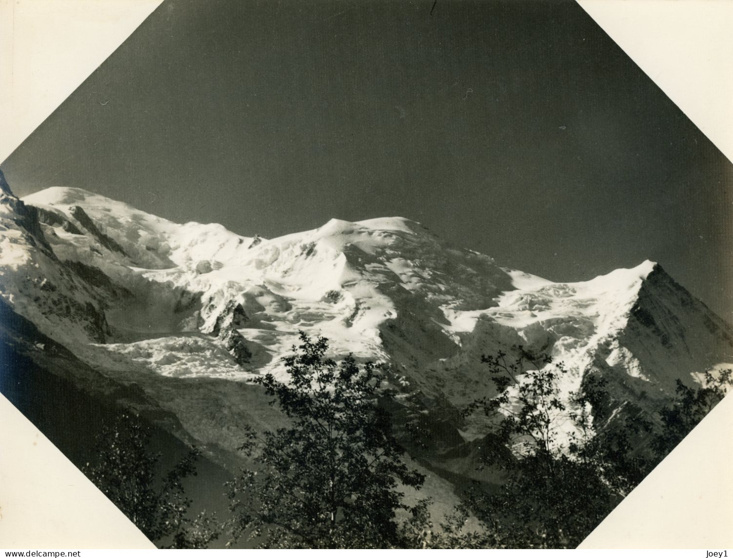 Photo Du Mont Blanc, Du Dôme Du Gouter Et De L Aiguille Du Gouter,format 18/24 - Places