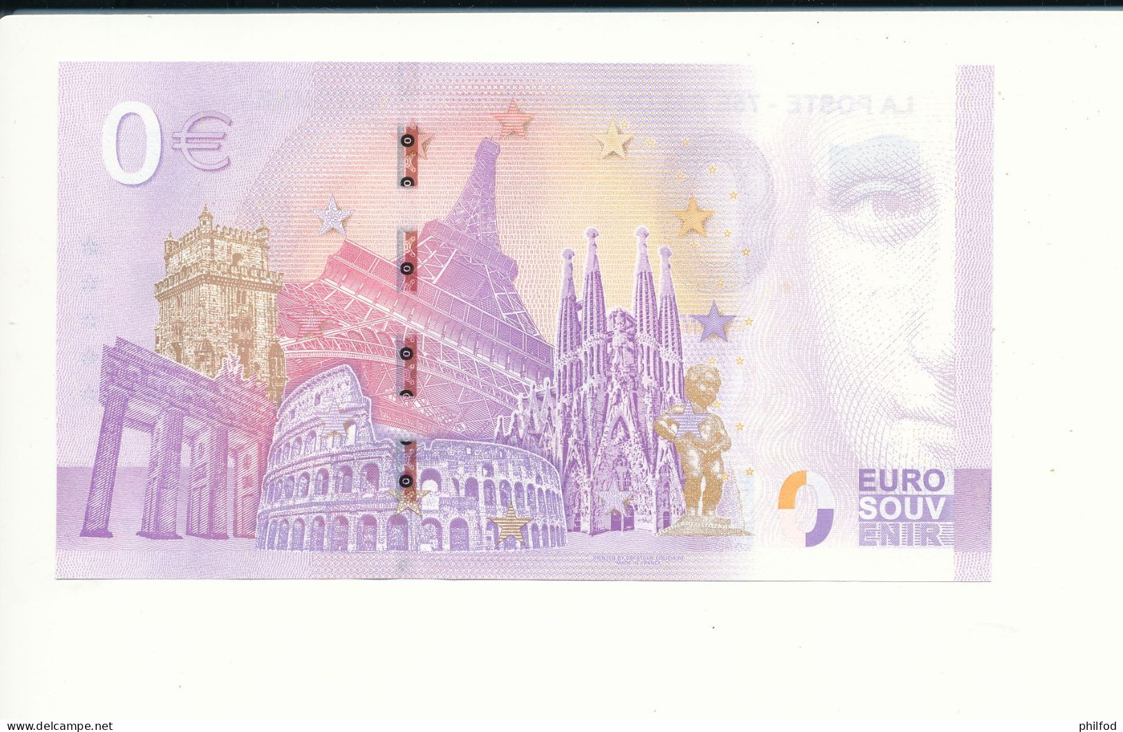 Billet Touristique  0 Euro  - LA POSTE - 75E SALON PHILATELIQUE D'AUTOMNE -  2022-3 -  UEZT -  N° 677 - Billet épuisé - Other & Unclassified