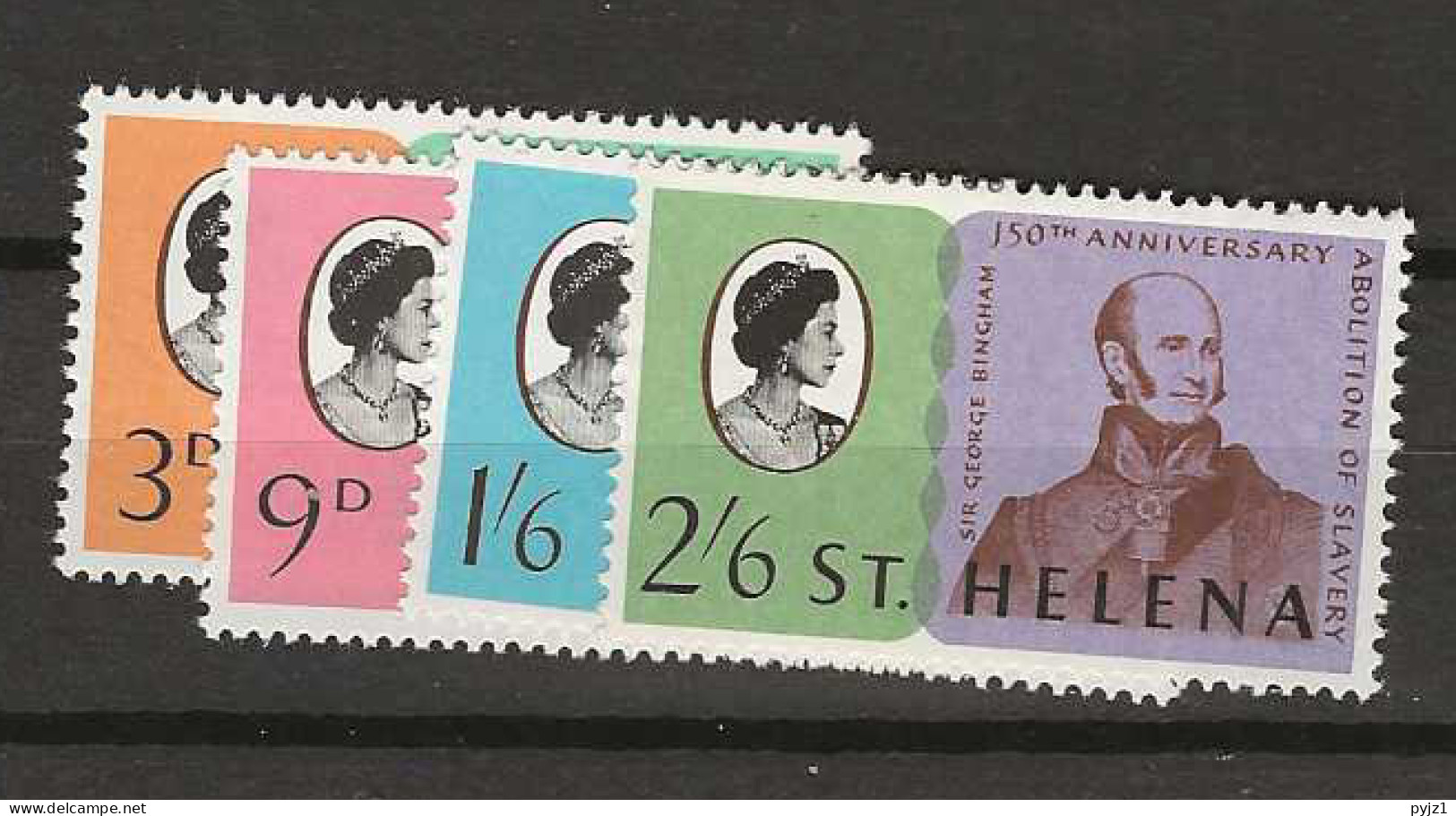 1968 MNH Saint Helena Mi 192-95 Postfris** - Saint Helena Island