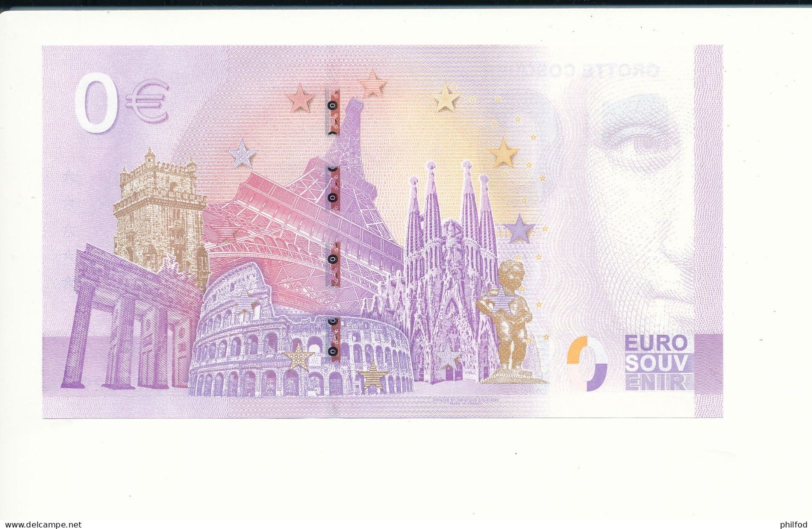 Billet Touristique  0 Euro  - GROTTE COSQUER -  2022-1 -  UEZX -  N° 8329 - Andere & Zonder Classificatie