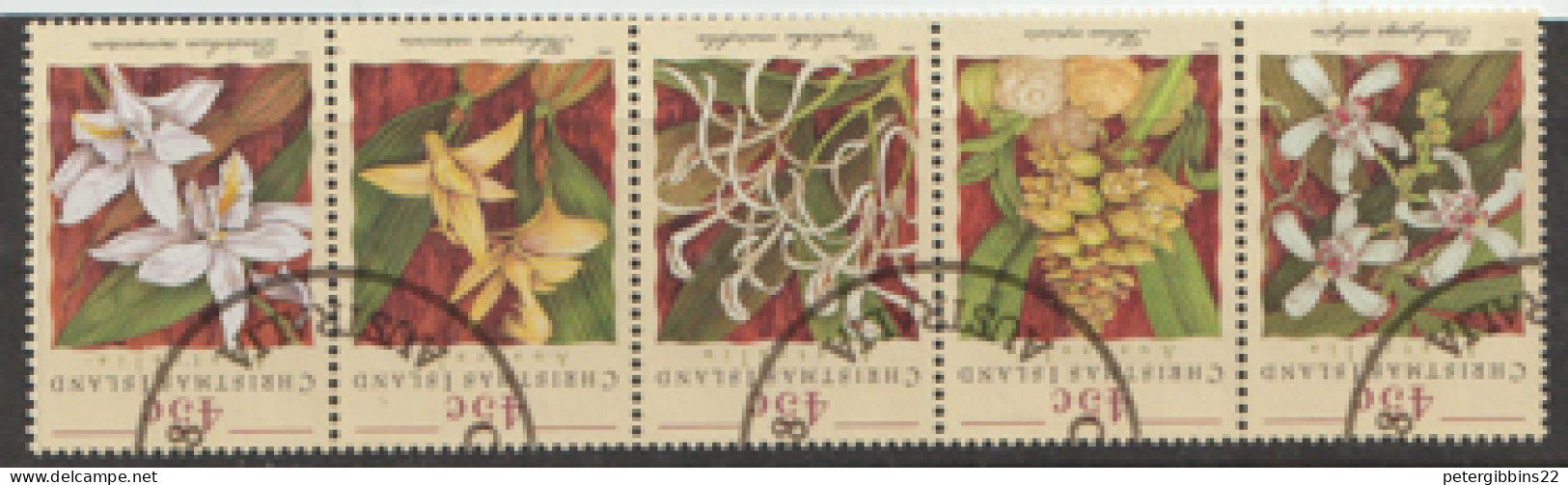 Christmas  Islands  1996   SG 492-6  Orchids   Fine Used - Christmas Island