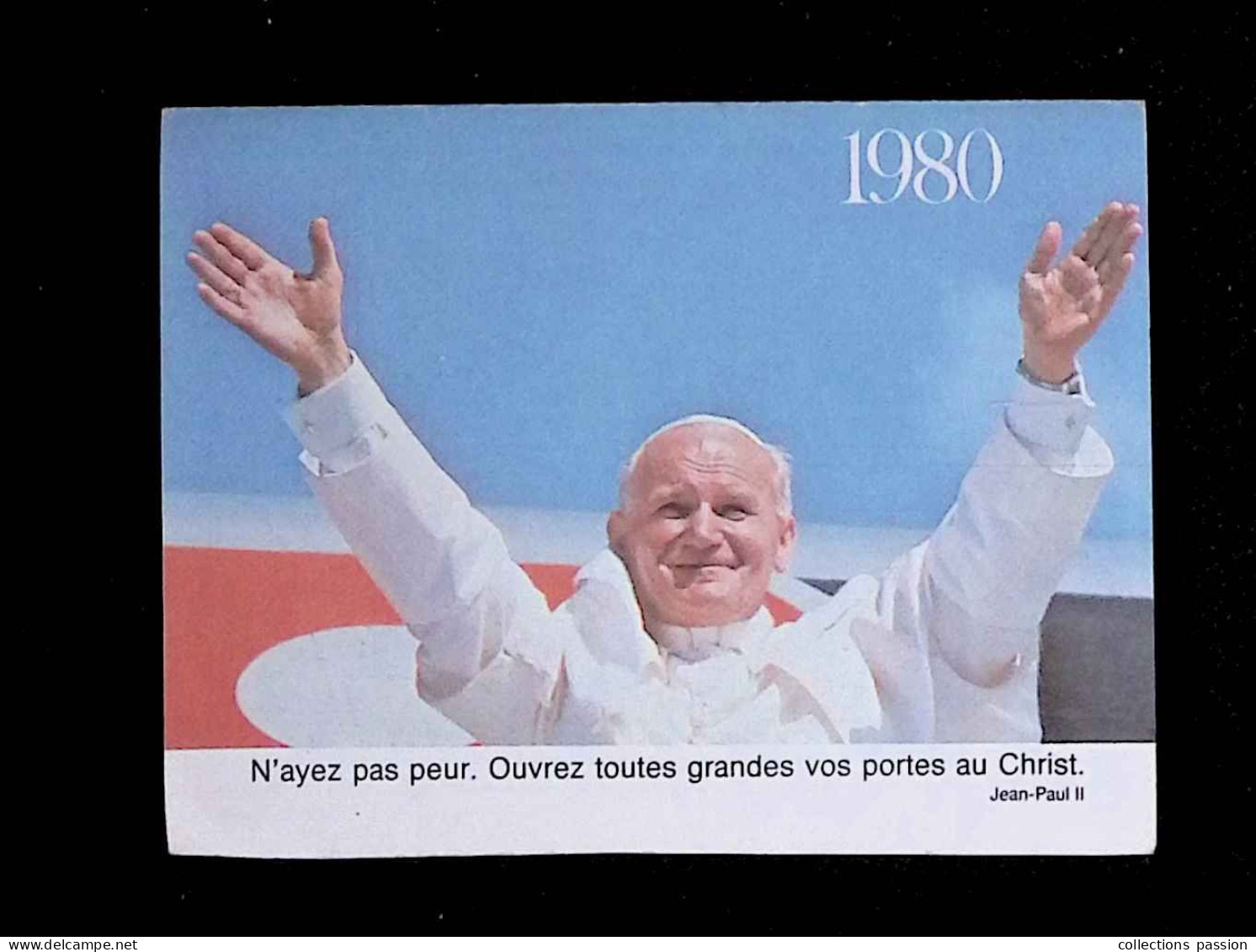 Calendrier Petit Format, 1980, Jean Paul II, L'Oeuvre Pontificale De Saint Pierre Apôtre, 3 Scans - Kleinformat : 1971-80