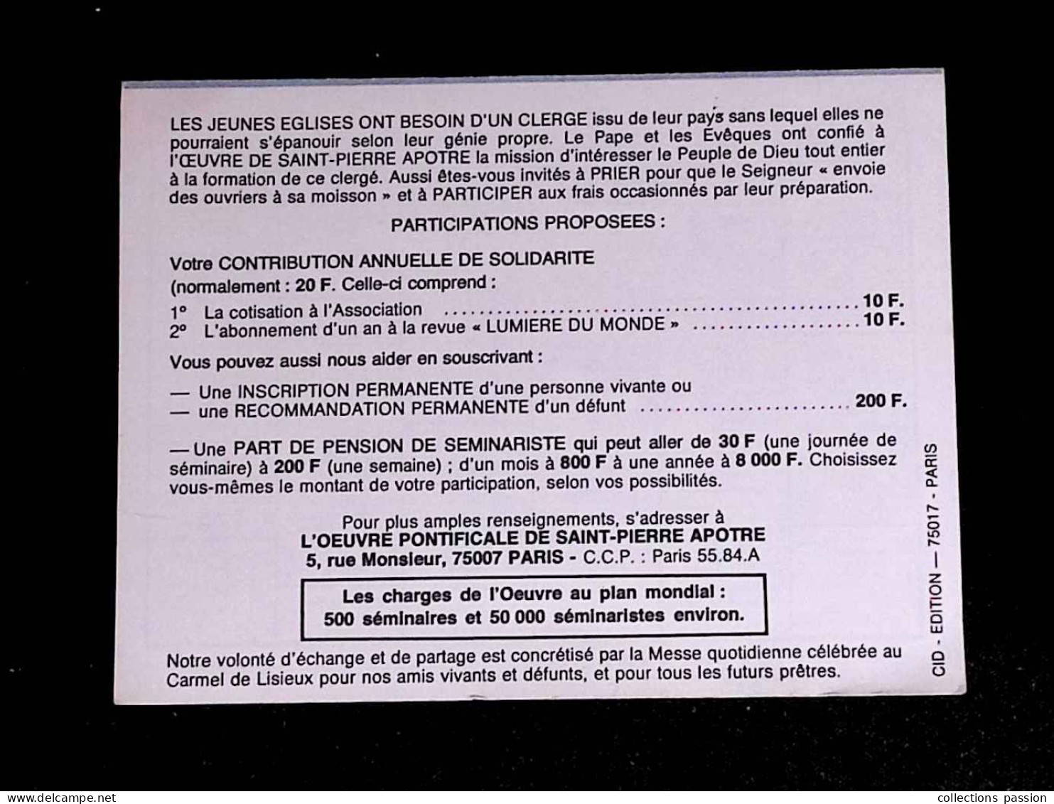 Calendrier Petit Format, 1980, Jean Paul II, L'Oeuvre Pontificale De Saint Pierre Apôtre, 3 Scans - Small : 1971-80