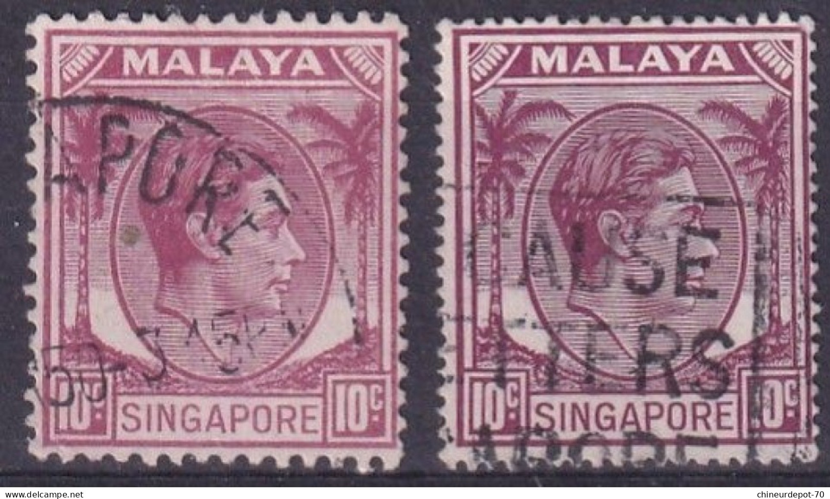 Singapour Singapore Malaya Dents !!! - Singapur (...-1959)