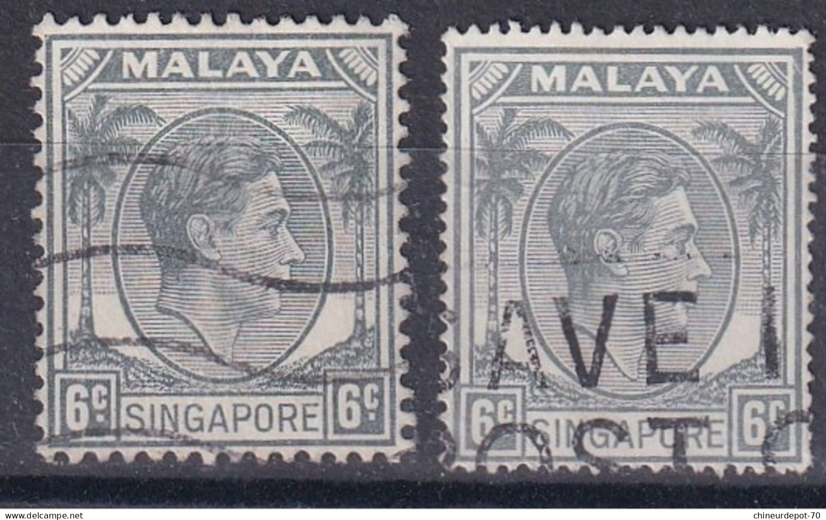 Singapour Singapore Malaya Dents !!! - Singapore (...-1959)