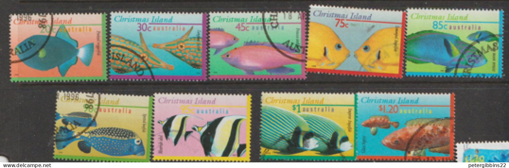 Christmas  Islands  1995   SG 422-20  Fishes   Fine Used - Christmas Island