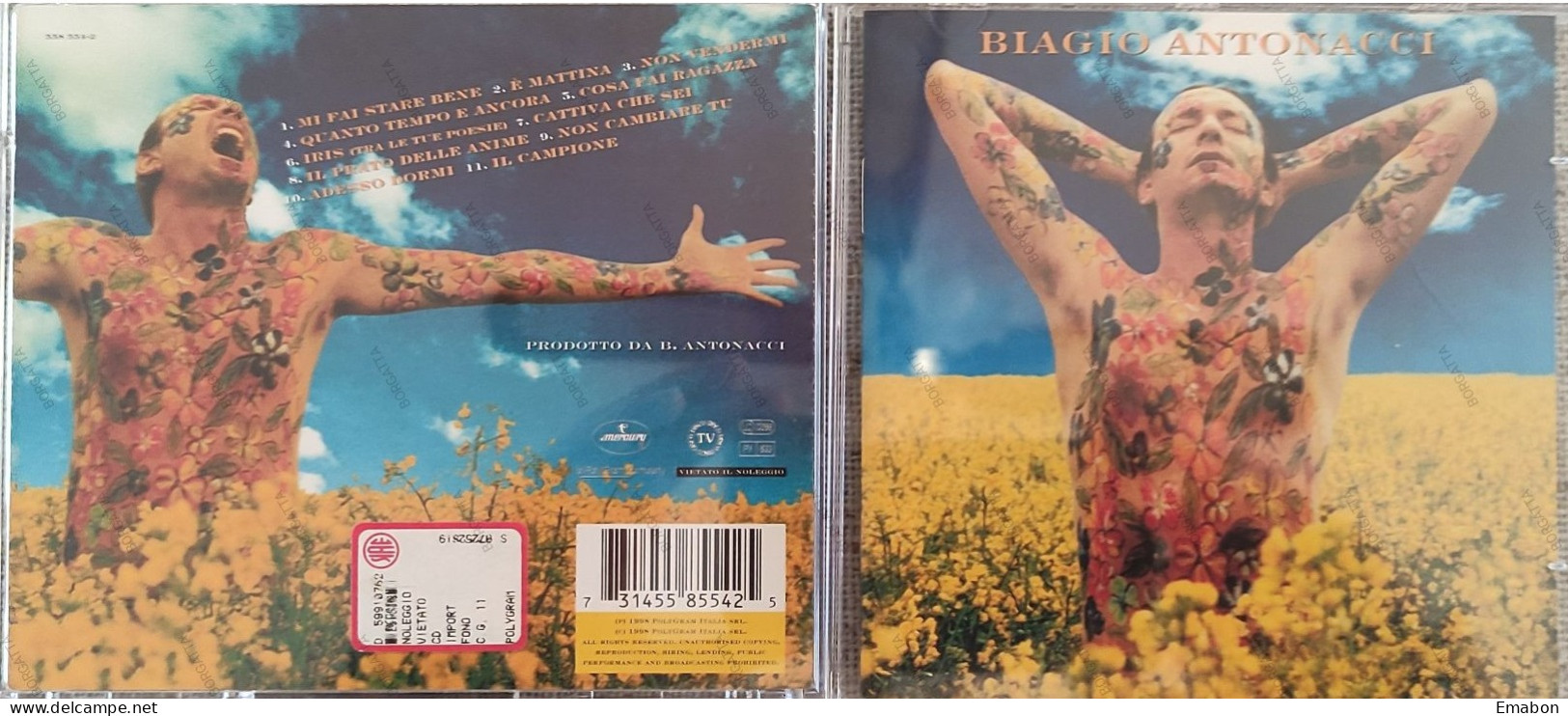 BORGATTA - ITALIANA - Cd  BIAGIO ANTONACCI - MI FAI STARE BENE  - POLYGRAM 1998 -  USATO In Buono Stato - Otros - Canción Italiana