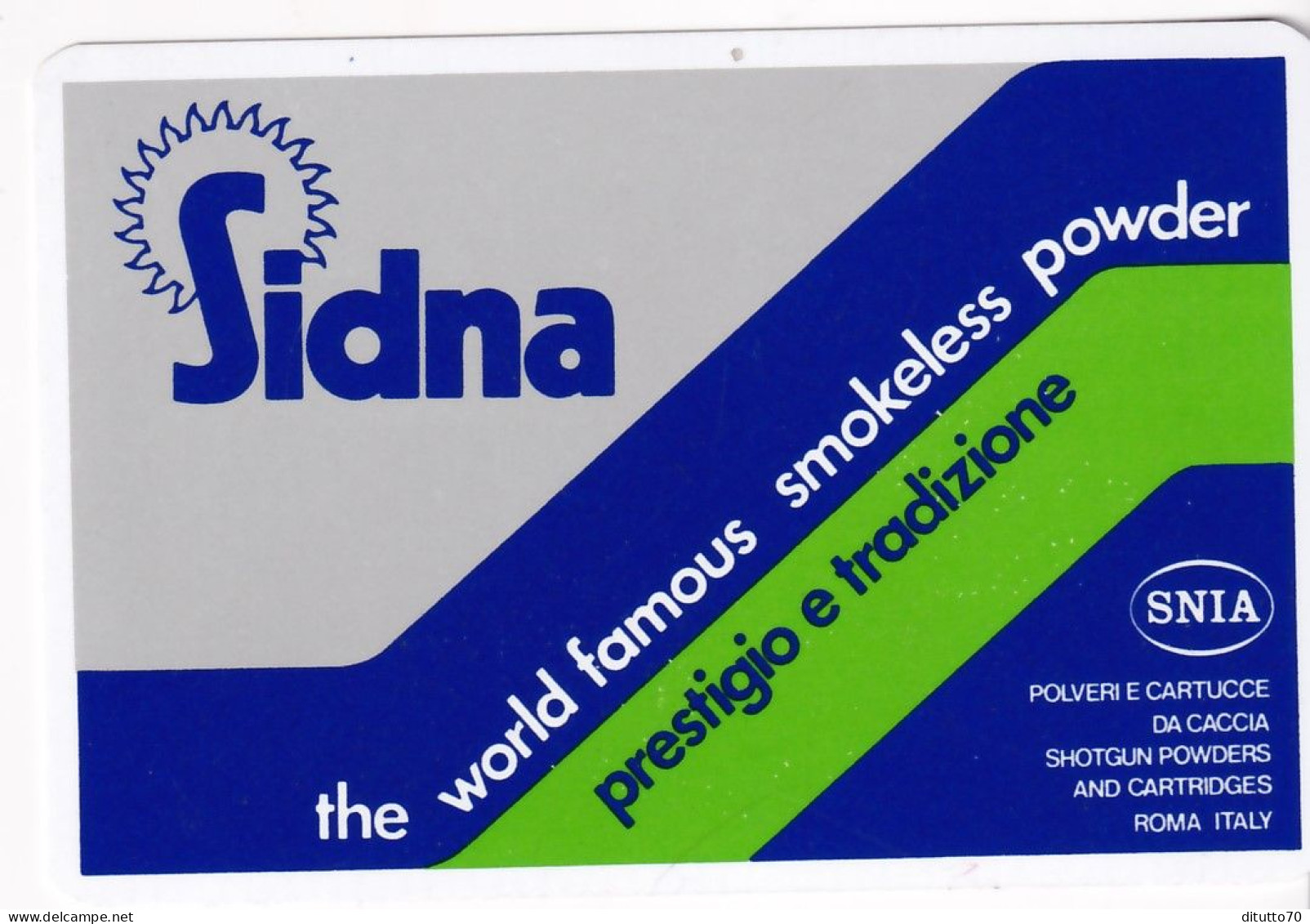 Calendarietto - Sidna - Roma - Anno 1976 - Petit Format : 1971-80